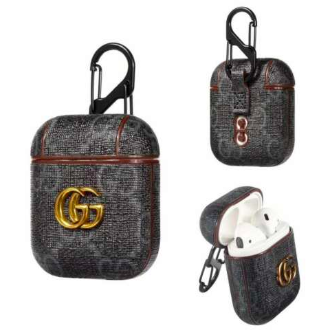 Gucci GG Style Black ShockProof Case for Apple Airpods 1 & 2
