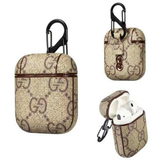 Gucci GG Style Light Brown ShockProof Case for Apple Airpods 1 & 2