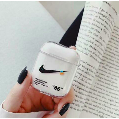 Nike Off-White Style Silicone ShockProof Case for Apple Airpods 1 & 2
