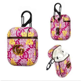 Gucci GG Style Light Pink Imprint ShockProof Case for Apple Airpods 1 & 2