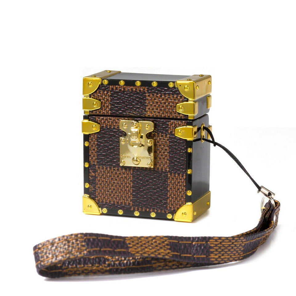 Trunk Design Leather ShockProof AirPods Case