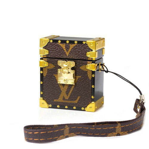 Trunk Design Leather ShockProof AirPods Case