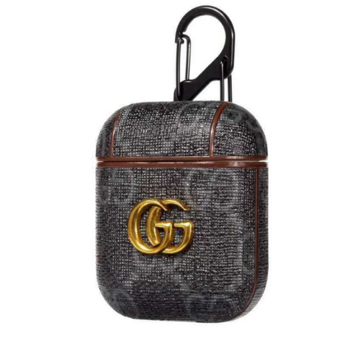 Gucci GG Style Black ShockProof Case for Apple Airpods 1 & 2